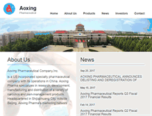 Tablet Screenshot of aoxingpharma.com